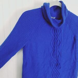 Talbots Royal Blue Knit Turtleneck sweater Size XS